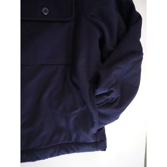 GAP 829200-011 Men's Sz M Blue Lined Utility Sweatshirt Jacket Shacket - Picture 8 of 12